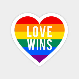 Love wins rainbow heart Sticker